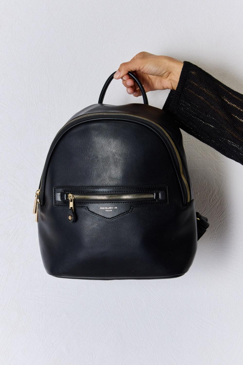 David Jones PU Leather Backpack - Hatuti