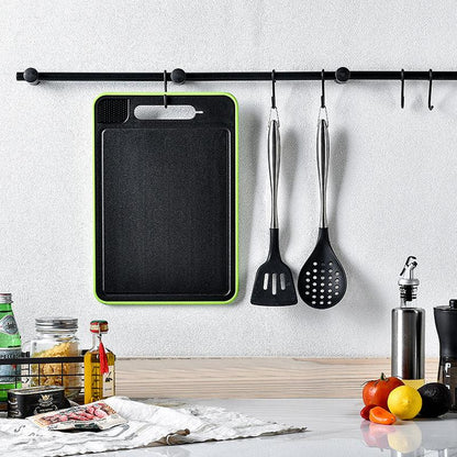 Double-side Cutting Board With Defrosting Function Chopping Board Kitchen Grinding Cutting Board With Knife Sharpener - Hatuti