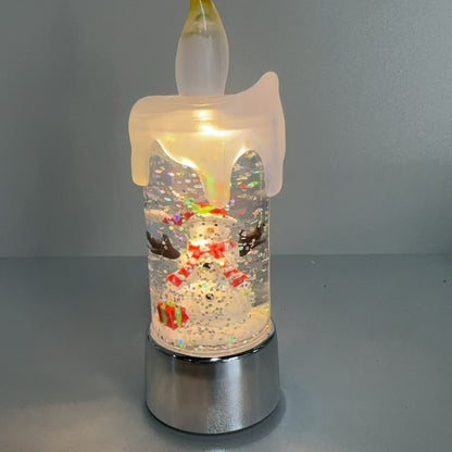 Snowfall Christmas Crystal Lamp