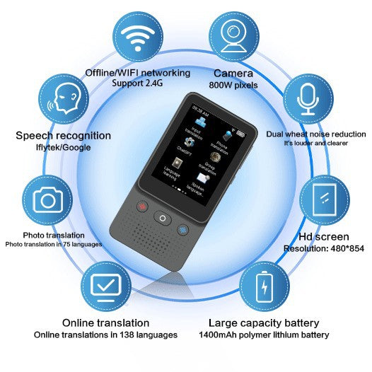 T21 Smart Translator with Voice and Photo Translation