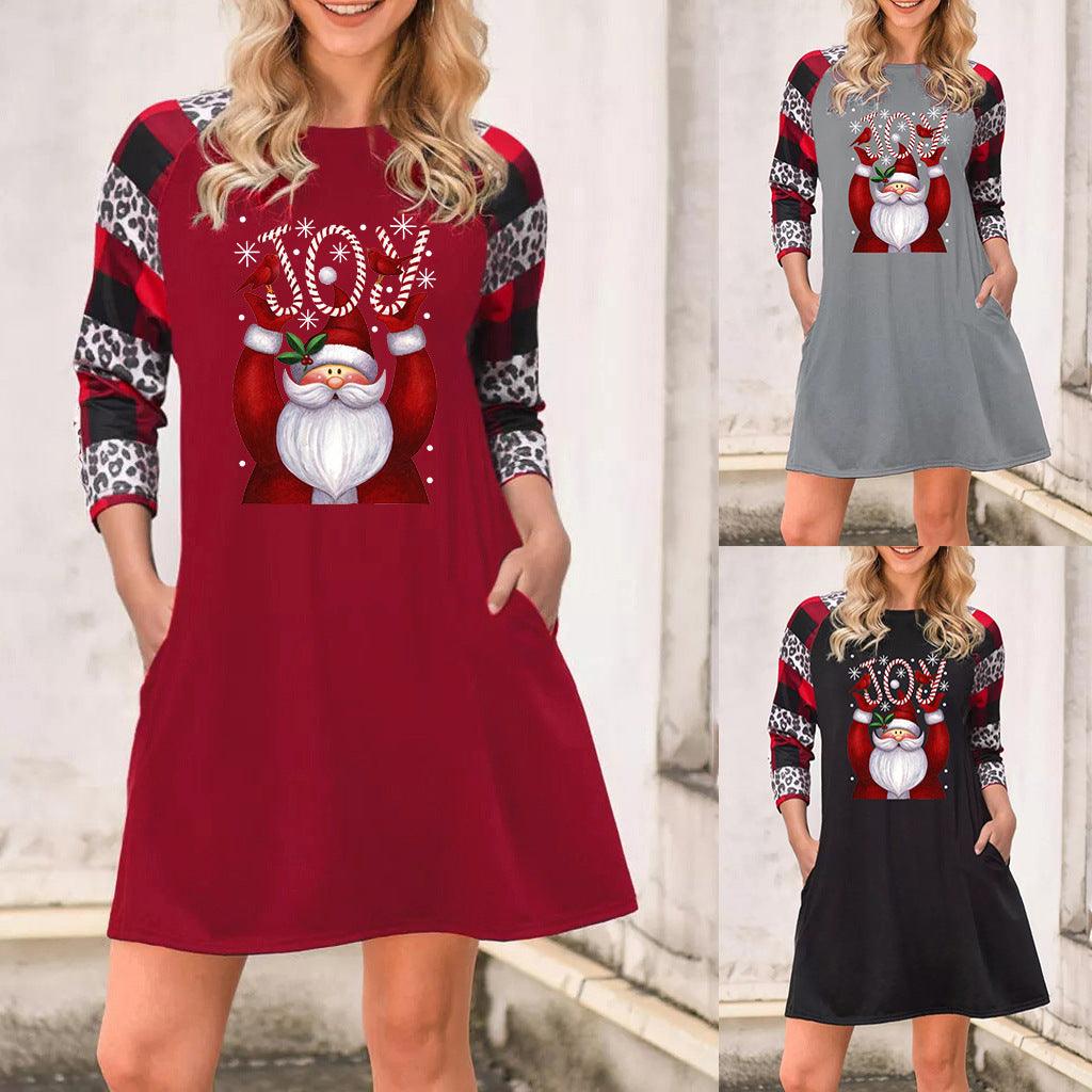 Festive Chic Santa Claus Dress - Hatuti