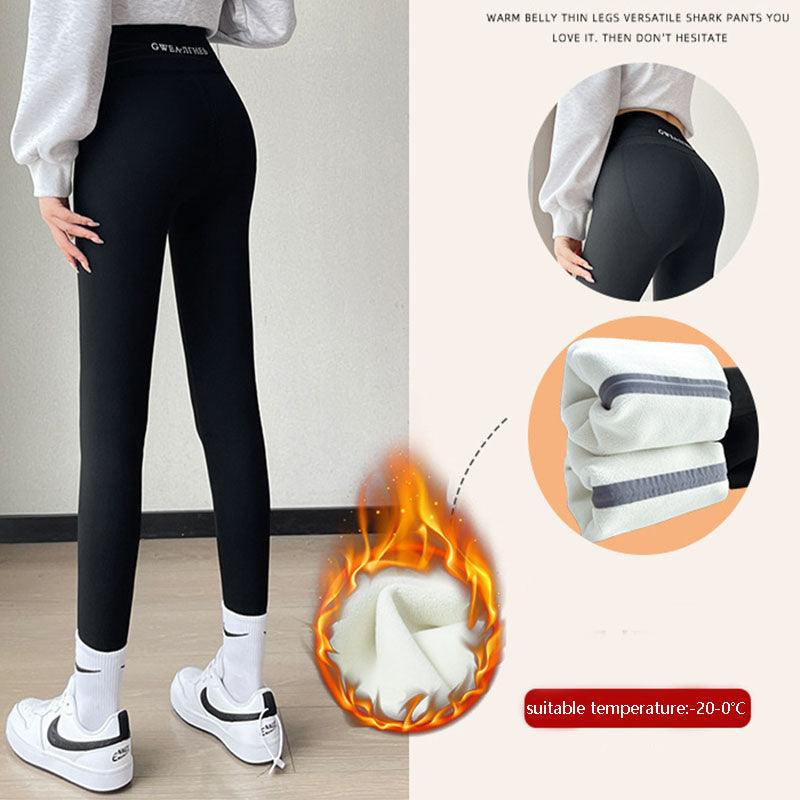 Fleece Thickened Leggings Winter -20 To 5 Shark Pants For Women - Hatuti