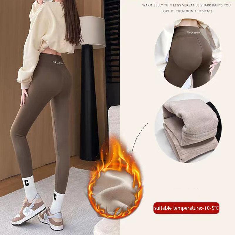 Fleece Thickened Leggings Winter -20 To 5 Shark Pants For Women - Hatuti