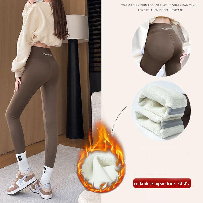 Fleece Thickened Leggings Winter -20 To 5 Shark Pants For Women - Hatuti