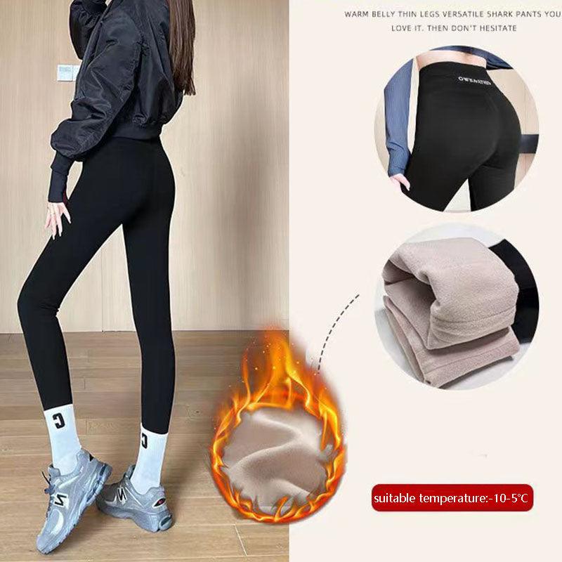 Fleece Thickened Leggings Winter -20 To 5 Shark Pants For Women - Hatuti