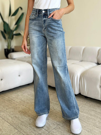 Judy Blue Full Size High Waist Straight Jeans - Hatuti