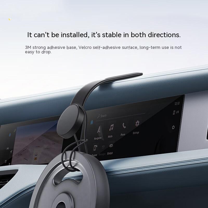 Magnetic Bendable Car Mobile Phone Holder Wireless Charger Phone Holder 15W Car Dash Mount Compatible With Phone - Hatuti