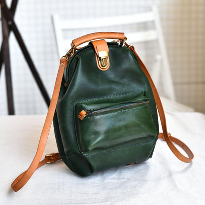 New Artistic Retro Youth Leather Backpack - Hatuti