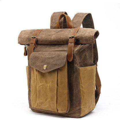 Retro Male Travel Backpack Travel Student Bag - Hatuti