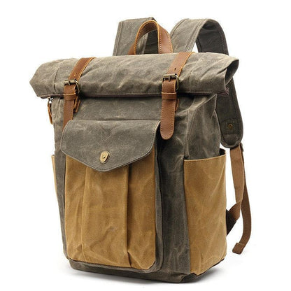 Retro Male Travel Backpack Travel Student Bag - Hatuti