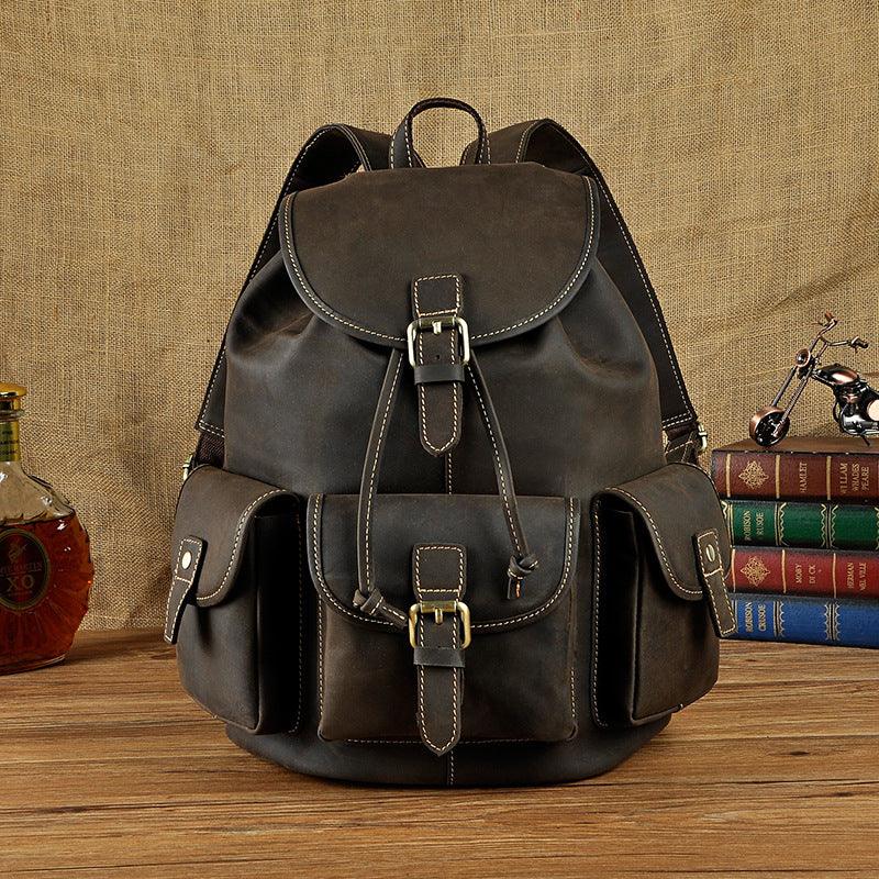 Retro Men'S Large Capacity Backpack - Hatuti