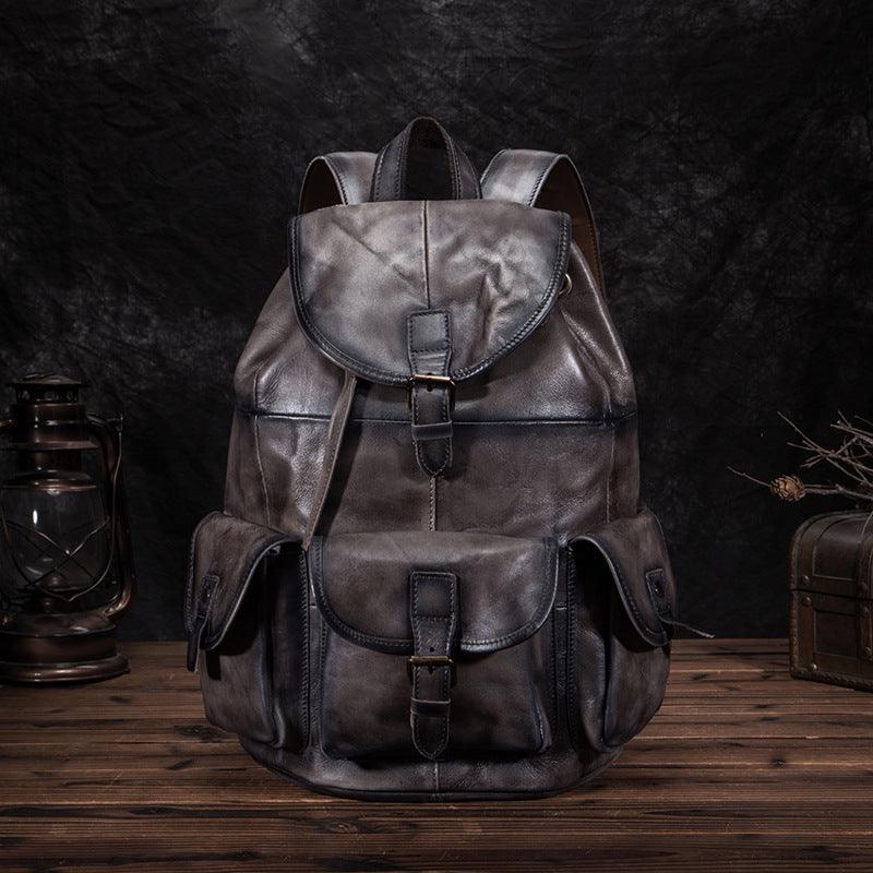 Retro Men'S Large Capacity Backpack - Hatuti