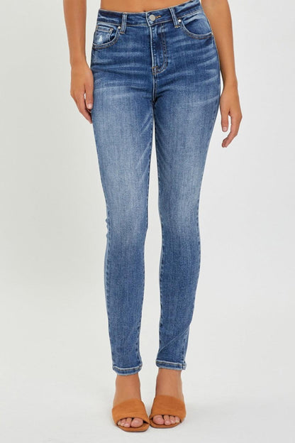 RISEN Full Size Mid Rise Ankle Skinny Jeans - Hatuti