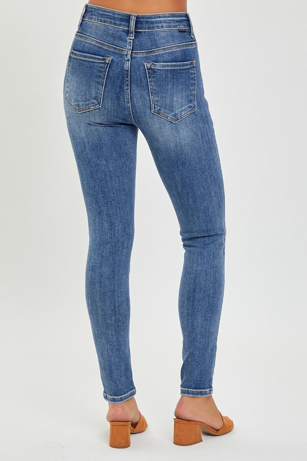 RISEN Full Size Mid Rise Ankle Skinny Jeans - Hatuti