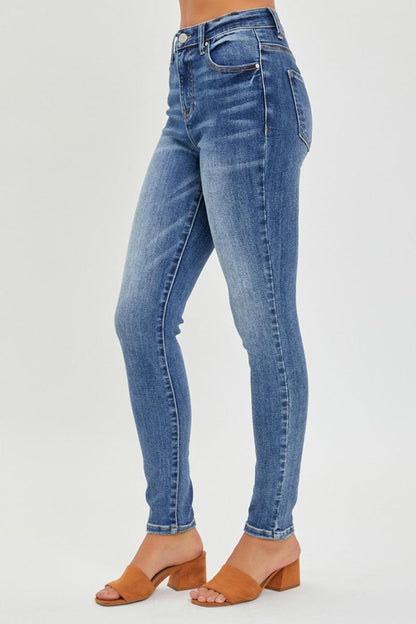 RISEN Full Size Mid Rise Ankle Skinny Jeans - Hatuti