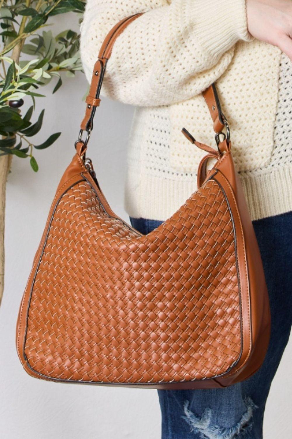 SHOMICO Weaved Vegan Leather Handbag - Hatuti