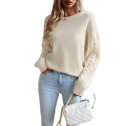 Simple Round Neck Sweater - Hatuti