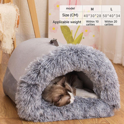 Splicing Portable Pet Bed Portable Warm - Hatuti