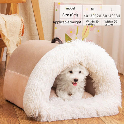 Splicing Portable Pet Bed Portable Warm - Hatuti