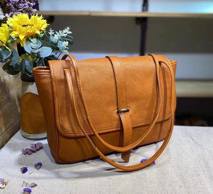 Vegetable Tanned Leather Retro Bag - Hatuti