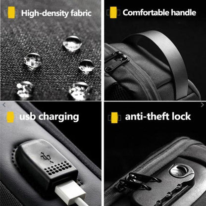 Waterproof USB Anti-theft Bag for Men - Hatuti