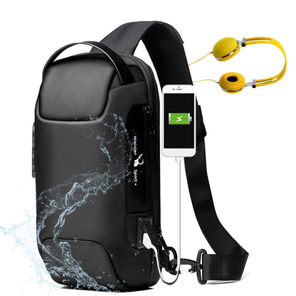 Waterproof USB Anti-theft Bag for Men - Hatuti