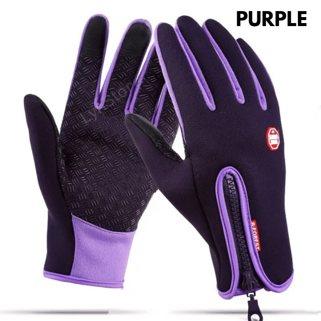 Winter Gloves Touch Screen Riding Motorcycle Sliding Waterproof Sports Gloves With Fleece - Hatuti