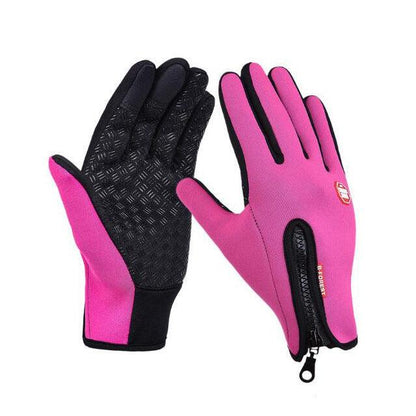 Winter Gloves Touch Screen Riding Motorcycle Sliding Waterproof Sports Gloves With Fleece - Hatuti