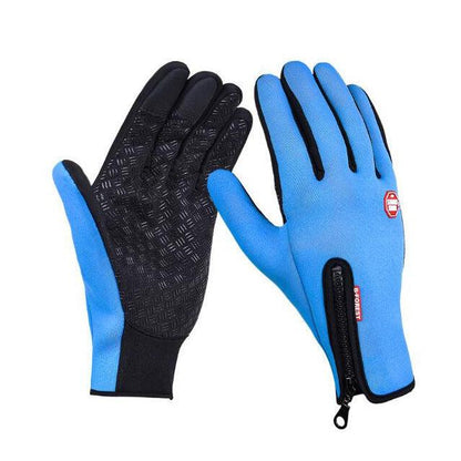 Winter Gloves Touch Screen Riding Motorcycle Sliding Waterproof Sports Gloves With Fleece - Hatuti