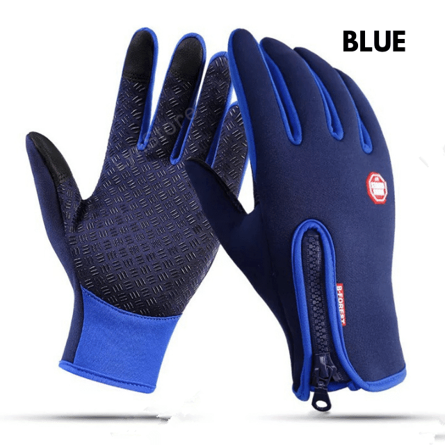 Winter Gloves Touch Screen Riding Motorcycle Sliding Waterproof Sports Gloves With Fleece - Hatuti