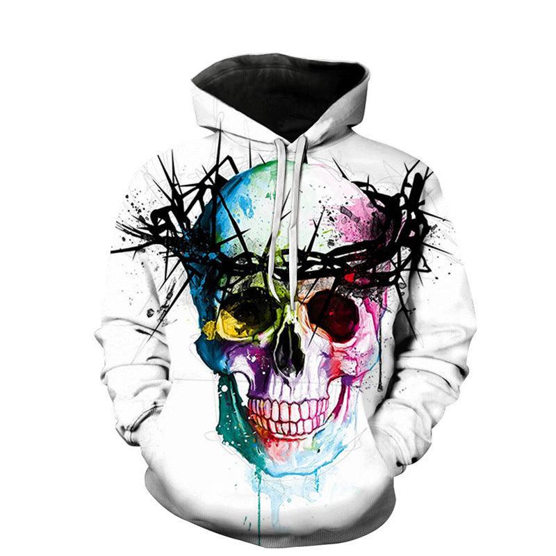 Youth 3D Printed Skull Hoodie - Hatuti