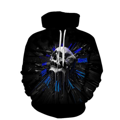 Youth 3D Printed Skull Hoodie - Hatuti