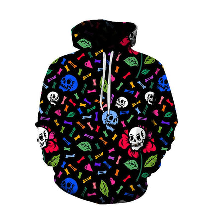 Youth 3D Printed Skull Hoodie - Hatuti