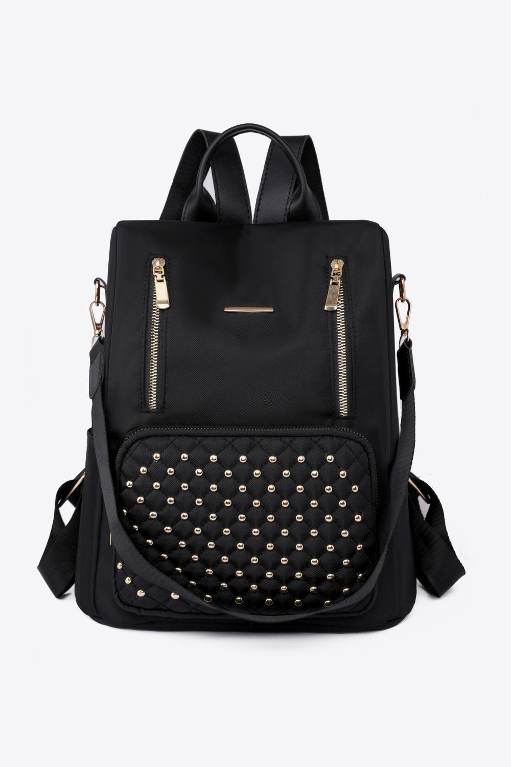 Zipper Pocket Beaded Backpack - Hatuti