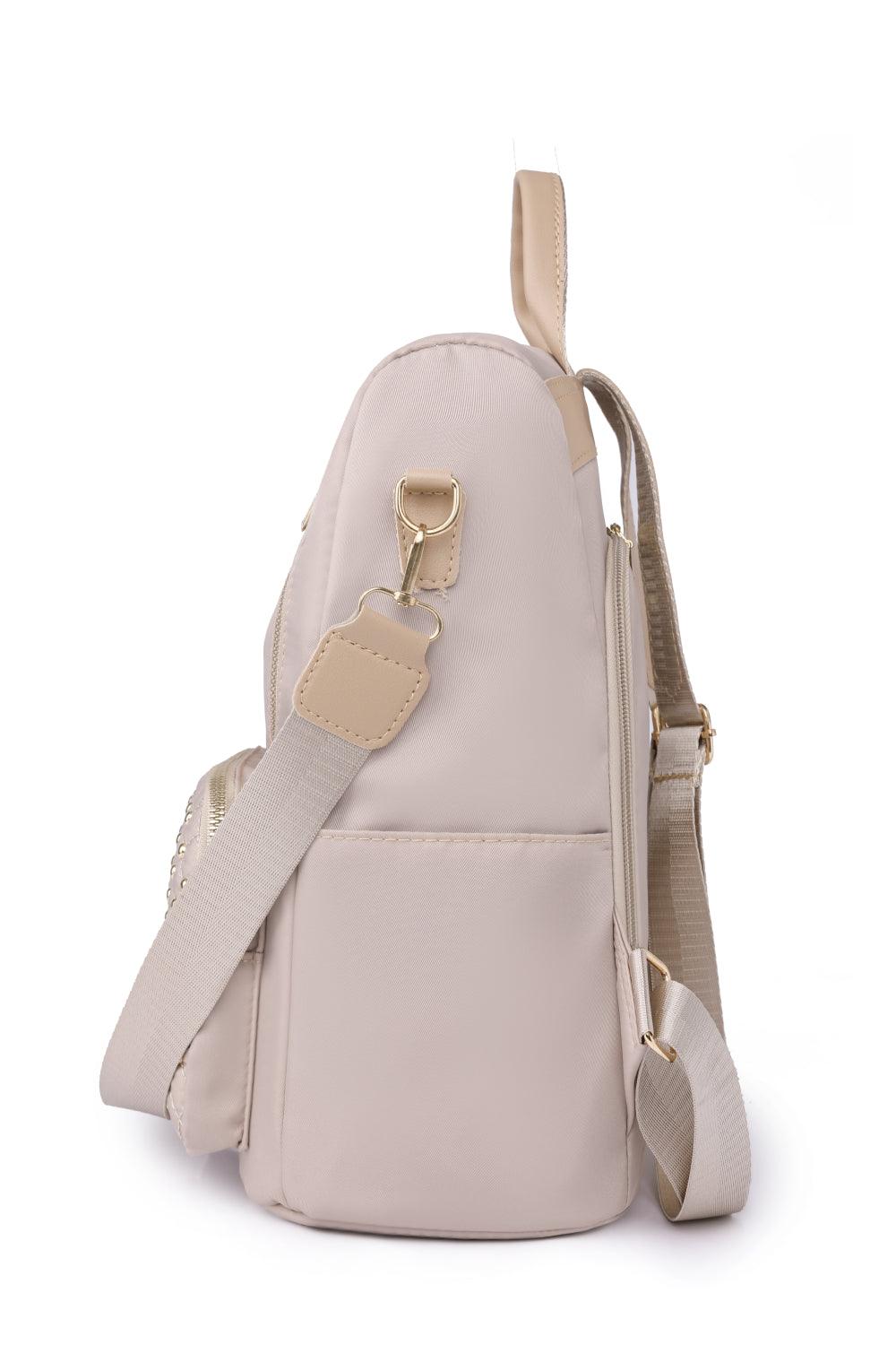 Zipper Pocket Beaded Backpack - Hatuti