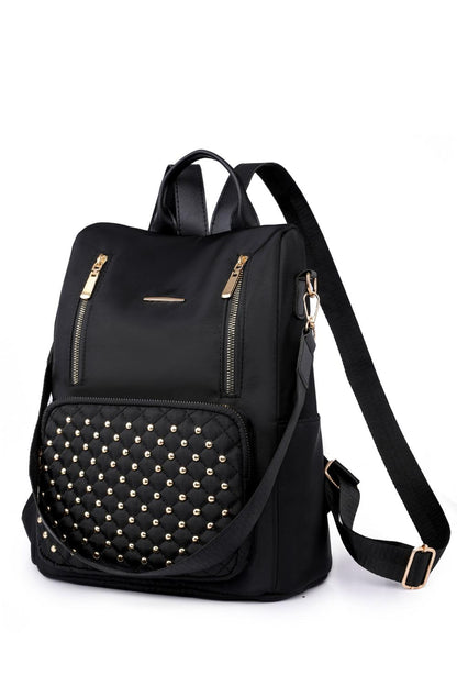 Zipper Pocket Beaded Backpack - Hatuti