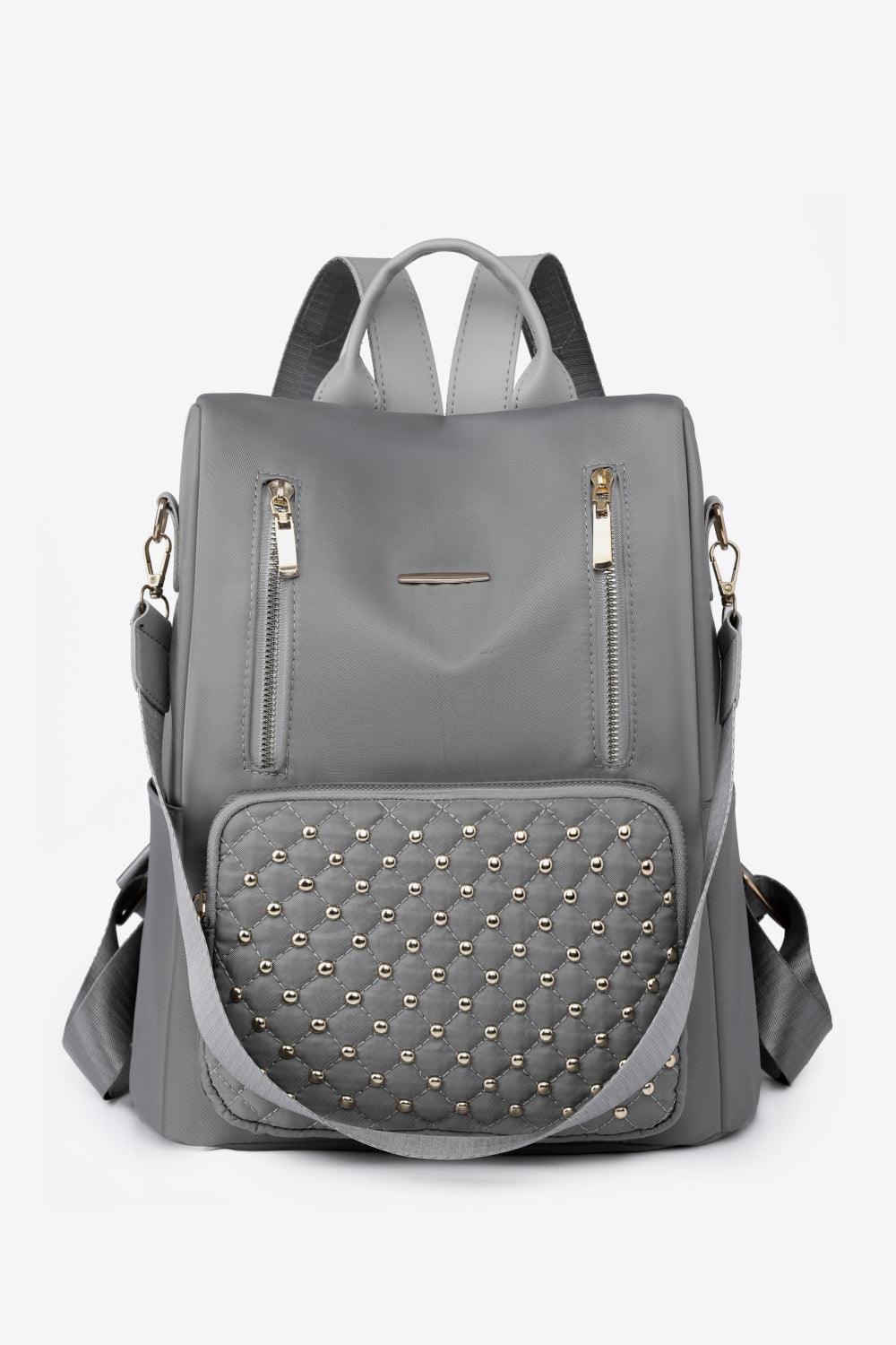 Zipper Pocket Beaded Backpack - Hatuti