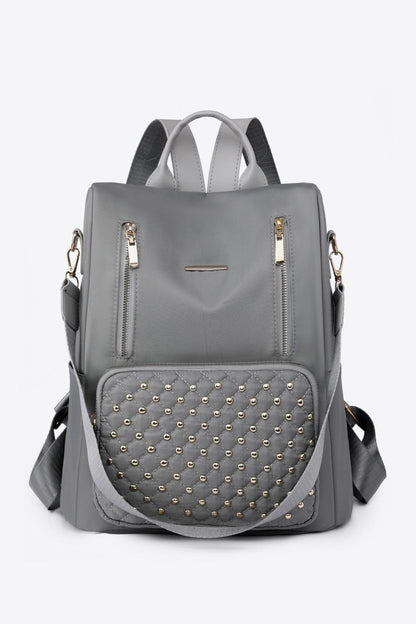 Zipper Pocket Beaded Backpack - Hatuti