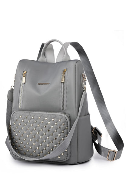 Zipper Pocket Beaded Backpack - Hatuti