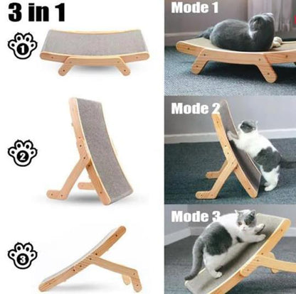 Wooden Cat Scratch Bed - Hatuti